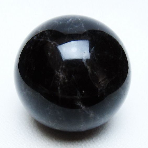 モリオン 純天然 黒水晶 丸玉 63mm [t643-5236]