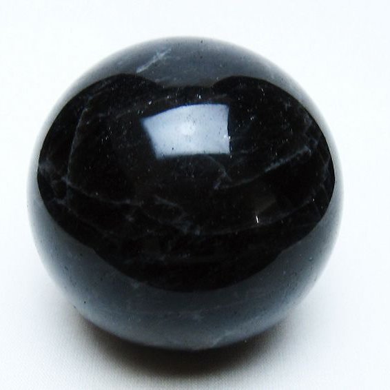 モリオン 純天然 黒水晶 丸玉 66mm [t643-5244]