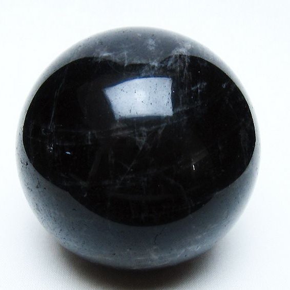 モリオン 純天然 黒水晶 丸玉 71mm [t643-5250]