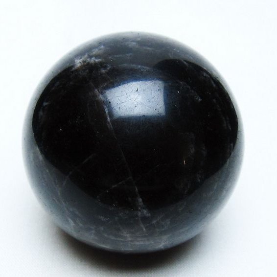モリオン 純天然 黒水晶 丸玉 55mm [t643-5264]