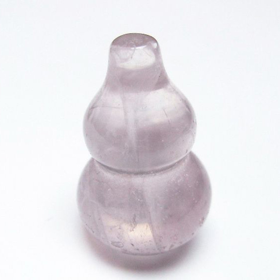 ローズクォーツ 葫芦 置物[T646-1071]