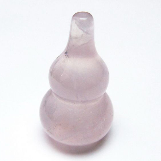 ローズクォーツ 葫芦 置物[T646-1083]