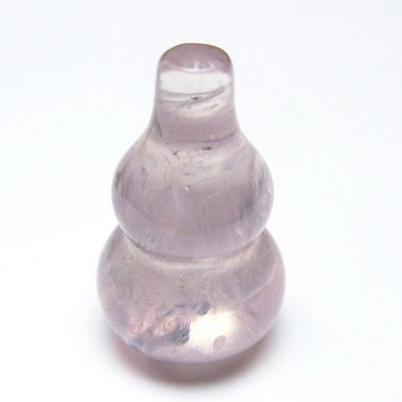 ローズクォーツ 葫芦 置物[T646-1085]