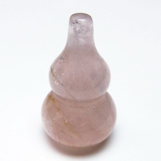 ローズクォーツ 葫芦 置物[T646-1086]