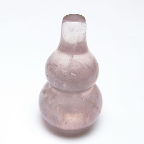 ローズクォーツ 葫芦 置物[T646-1087]