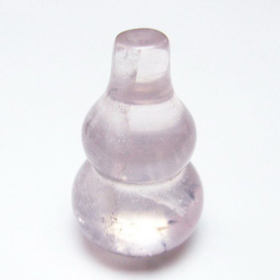 ローズクォーツ 葫芦 置物[T646-1088]