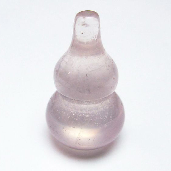 ローズクォーツ 葫芦 置物[T646-1089]