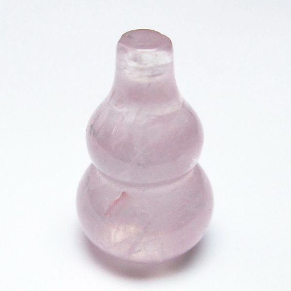 ローズクォーツ 葫芦 置物[T646-1090]