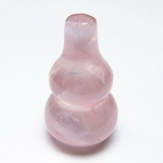 ローズクォーツ 葫芦 置物[T646-1093]