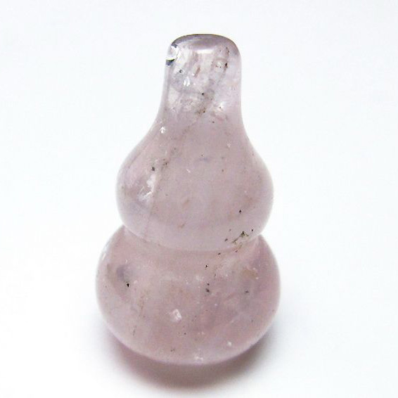 ローズクォーツ 葫芦 置物[T646-1094]