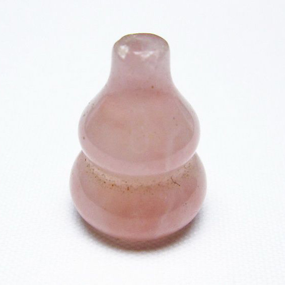 ローズクォーツ 葫芦 置物[T646-849]