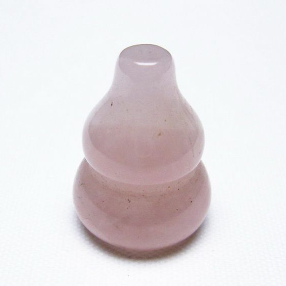 ローズクォーツ 葫芦 置物[T646-857]