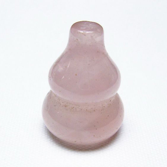 ローズクォーツ 葫芦 置物[T646-873]