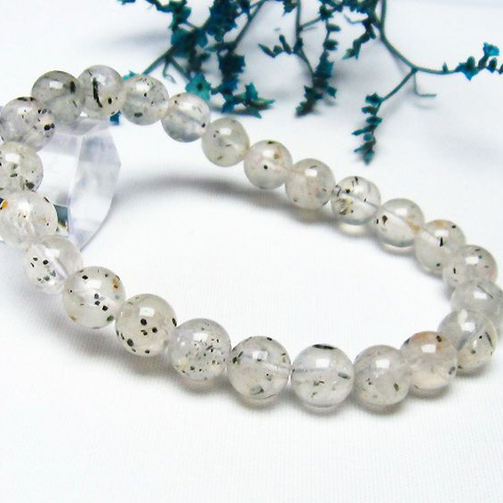 バイオタイトインクォーツブレスレット8mm[T663-1175]