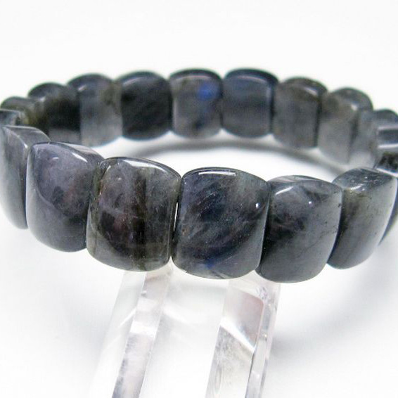 パワーストーン 天然石 ラブラドライトバングル[T666-1220]