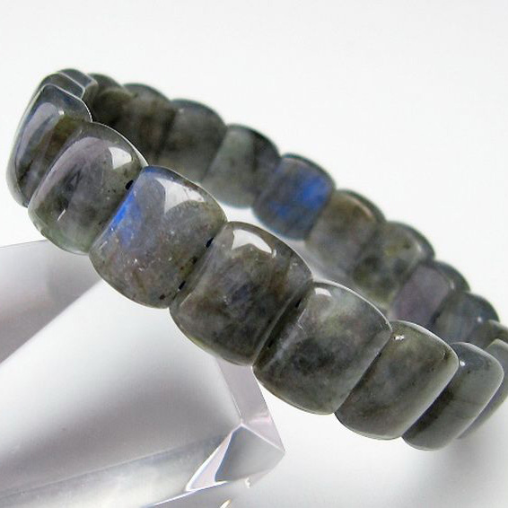 パワーストーン 天然石 ラブラドライトバングル[T666-1305]
