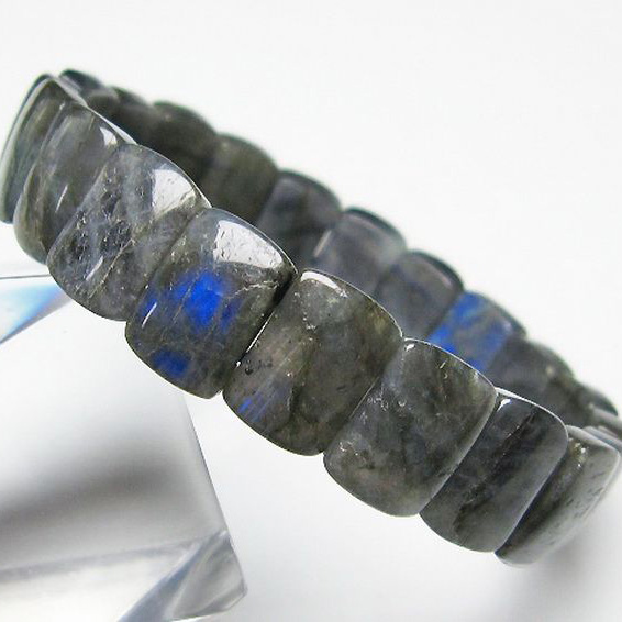 パワーストーン 天然石 ラブラドライトバングル[T666-1341]