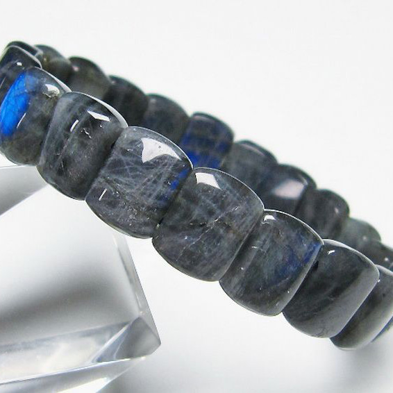 パワーストーン 天然石 ラブラドライトバングル[T666-1352]