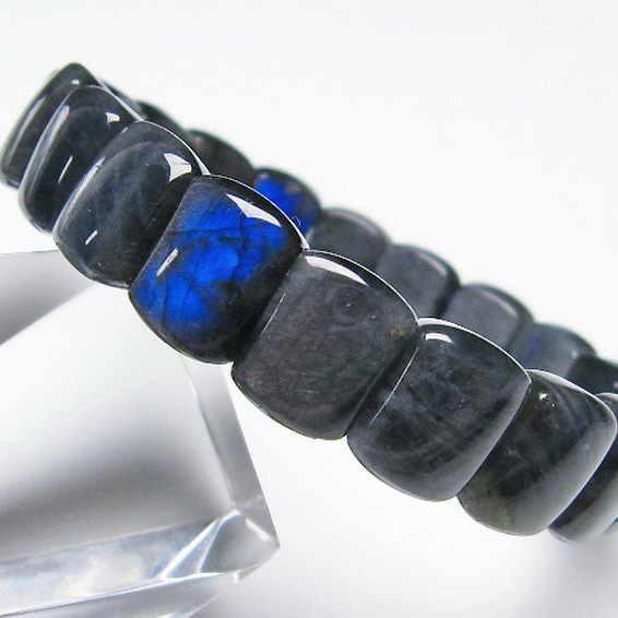 パワーストーン 天然石 ラブラドライトバングル[T666-1376]