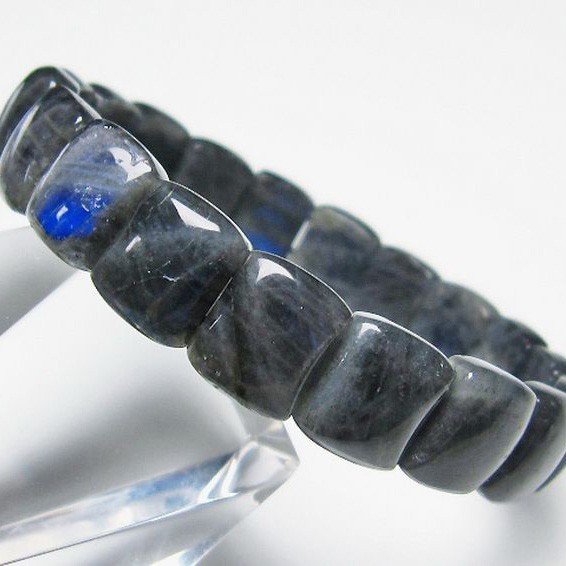 パワーストーン 天然石 ラブラドライトバングル[T666-1379]