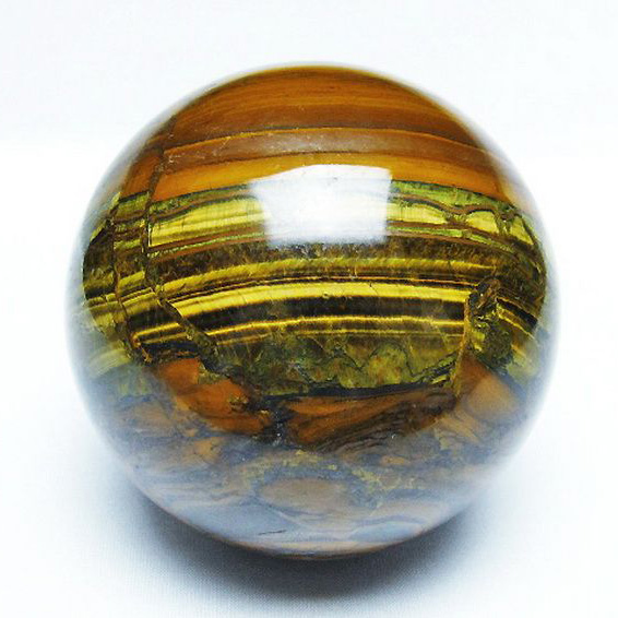 1.5Kgパワーストーン 天然石 アイアンタイガーアイ丸玉 97mm [T671-5907]