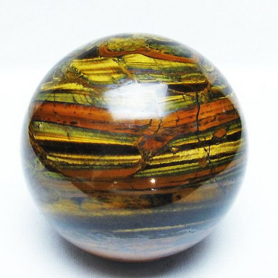 1.4Kgアイアンタイガーアイ丸玉 97mm [T671-6013]