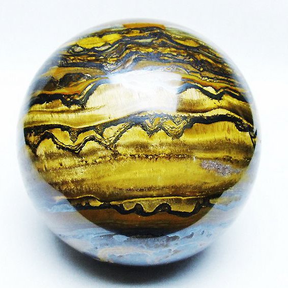 1.3Kgアイアンタイガーアイ丸玉 93mm [T671-6350]