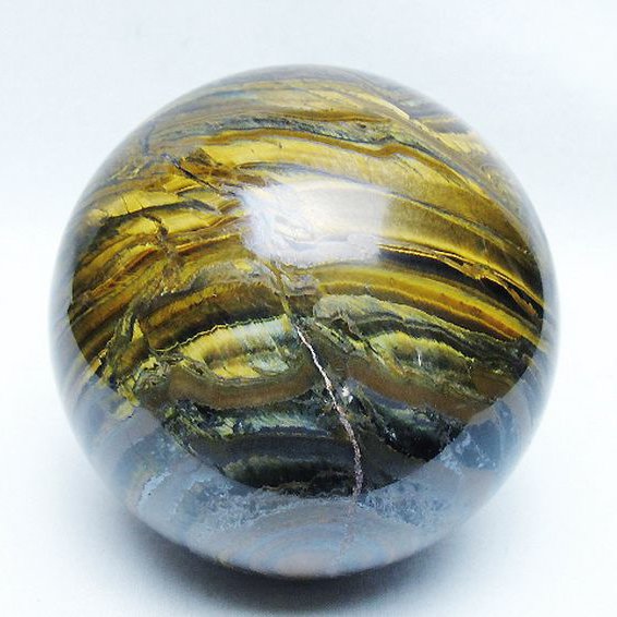 1.7Kgアイアンタイガーアイ丸玉 105mm [T671-6374]