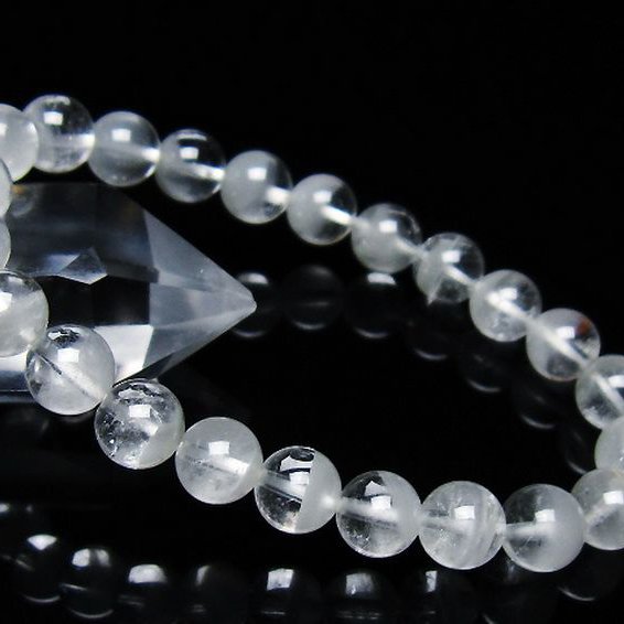 ガーデン水晶ファントムブレスレット 8mm [T676-1794]