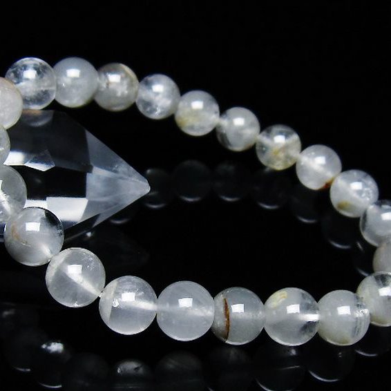 ガーデン水晶ファントムブレスレット 9mm [T676-1800]