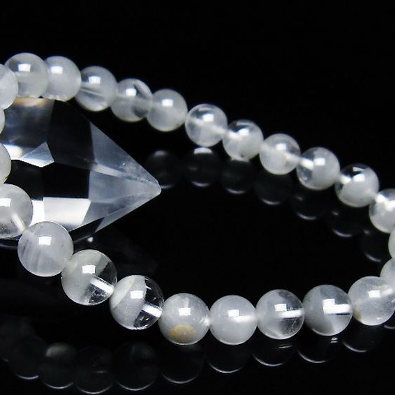 ガーデン水晶ファントムブレスレット 7mm [T676-1841]