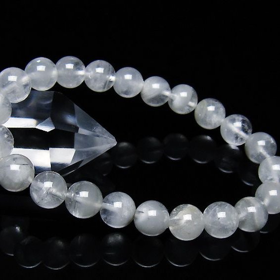 ガーデン水晶ファントムブレスレット 9mm [T676-1849]