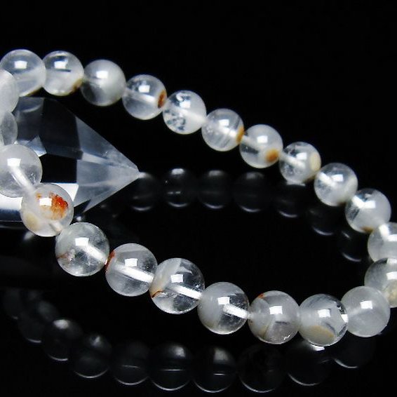 ガーデン水晶ファントムブレスレット 8mm [T676-1903]