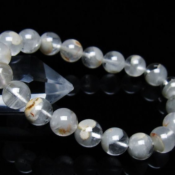 ガーデン水晶ファントムブレスレット 10mm [T676-1925]