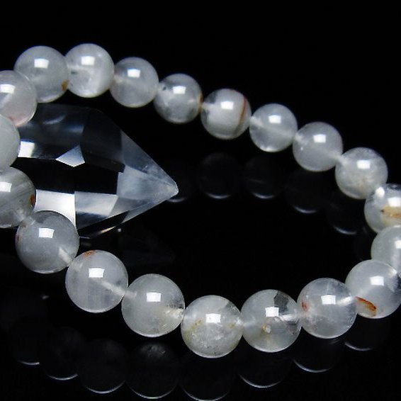 ガーデン水晶ファントムブレスレット 10mm [T676-1968]