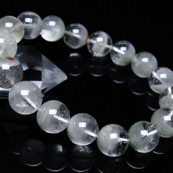 ガーデン水晶ファントムブレスレット 12mm [T676-1980]