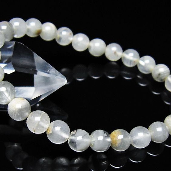 ガーデン水晶ファントムブレスレット 7mm [t676-2189]