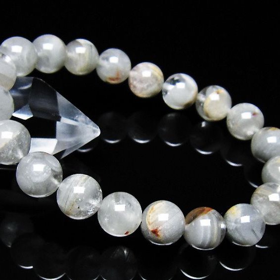 ガーデン水晶ファントムブレスレット 10mm [t676-2209]