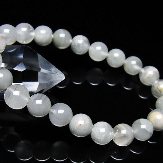 ガーデン水晶ファントムブレスレット 9mm [t676-2213]