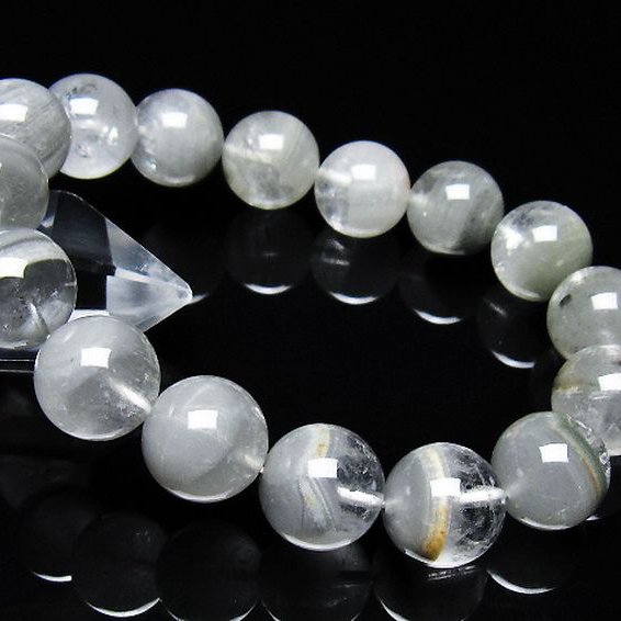 ガーデン水晶ファントムブレスレット 13mm [t676-2230]