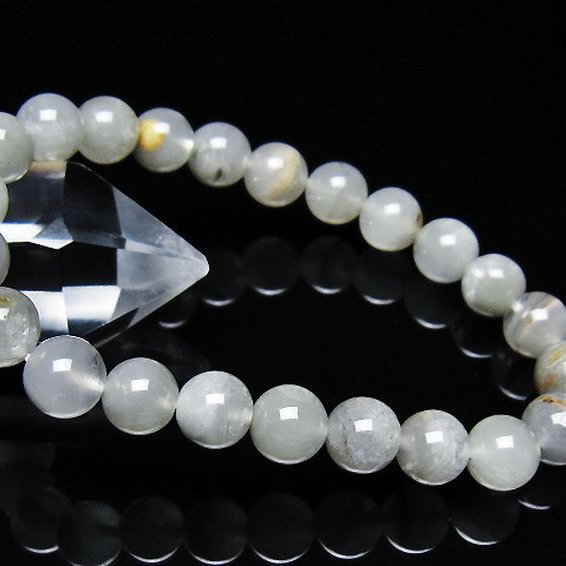 ガーデン水晶ファントムブレスレット 8mm [t676-2246]