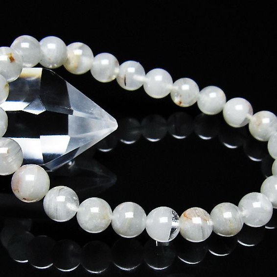 ガーデン水晶ファントムブレスレット 7mm [t676-2262]