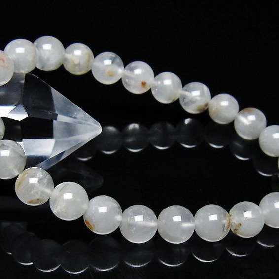 ガーデン水晶ファントムブレスレット 8mm [t676-2272]