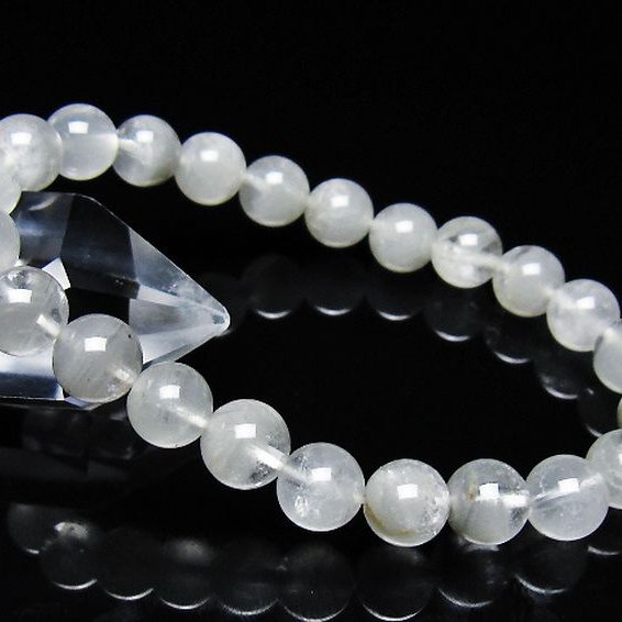 ガーデン水晶ファントムブレスレット 8mm [t676-2275]