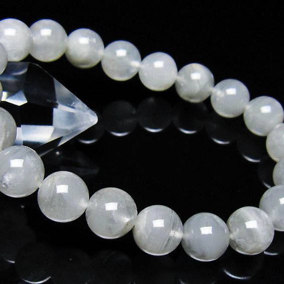 ガーデン水晶ファントムブレスレット 10mm [t676-2281]