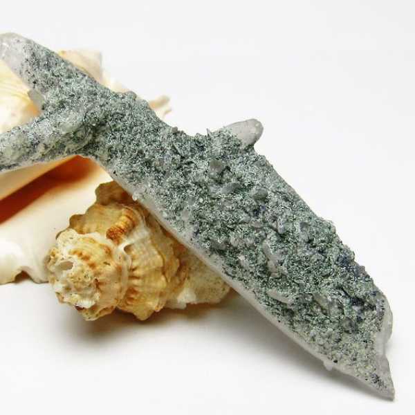 スティブナイトインクォーツ レーザークリスタル アメリカ産[T679-1271]