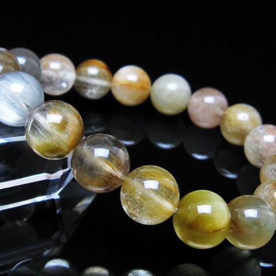 キャッツアイプラチナルチルブレスレット 11mm [t684-3639]