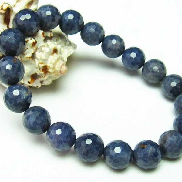 サファイアブレスレット10mm[T692-5046]