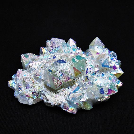 レインボーオーラ水晶クラスター[T693-4593]