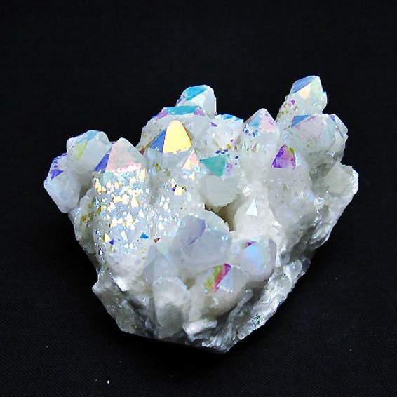 レインボーオーラ水晶クラスター[T693-4723]